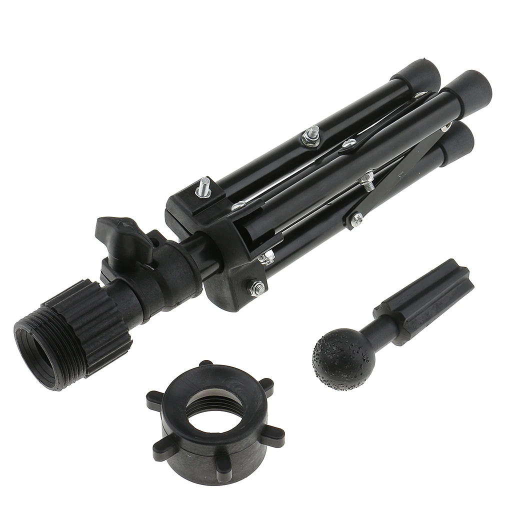 Stretchable Lace Net Canvas Head Cork Block Manikin Model with Tripod Holder Stand for Wig Lace Making Weaving