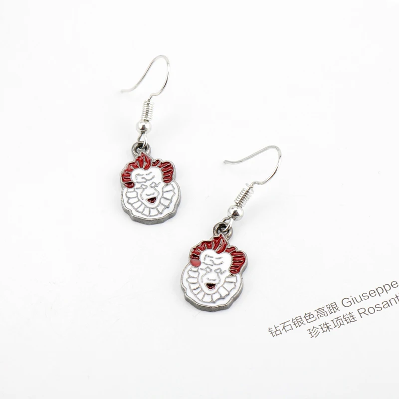 Pennywise Stephen Kings IT Chucky Face Penny Wise Джейсон Хоккей ужас висячие серьги ужас фильм ювелирные изделия для мужчин и женщин подарок на Хэллоуин