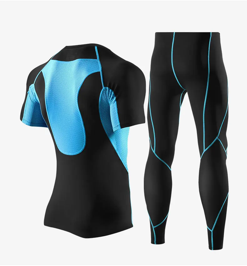 Облегающий костюм из двух частей для фитнеса xia men running speed