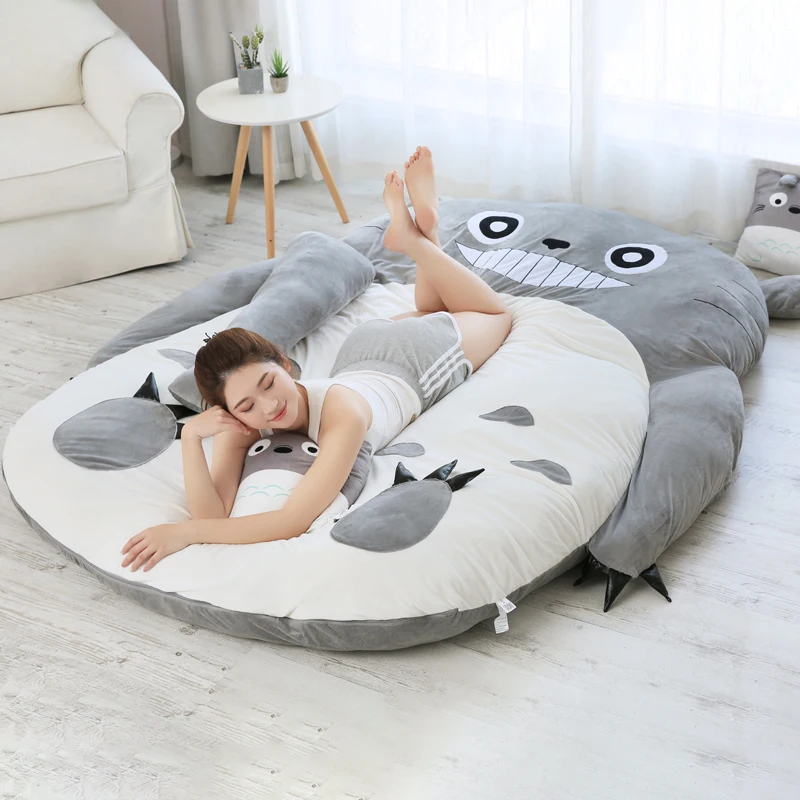 Cartoon mattress Totoro lazy sofa bed Suitable for children tatami mats