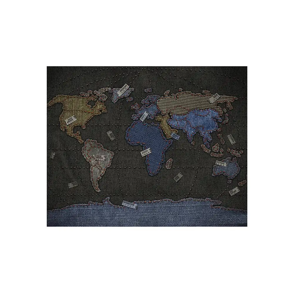 

150x225cm DIY World Map Cowboy Style Fun Decorative Map For Home Office Wall Decor