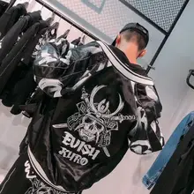 Аутентичная Evisu Новая зимняя высококачественная модная теплая дышащая мужская хлопковая куртка пара бейсбольная форма Пальто Тренч