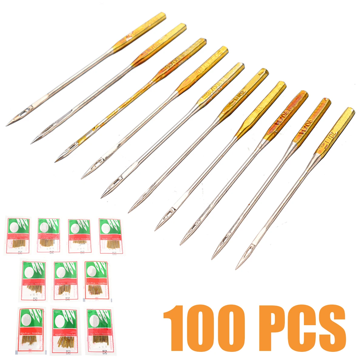 Wholesale 50pcs X Mix Size Singer Needles Sewing Needle Domestic Sewing  Needle 9 11 14 16 18 - AliExpress