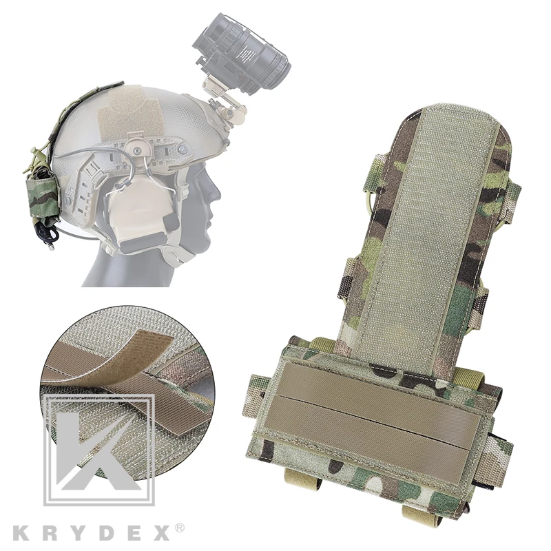 Тактический чехол для аккумулятора KRYDEX MK1 Боевого Шлема хранения аксессуаров