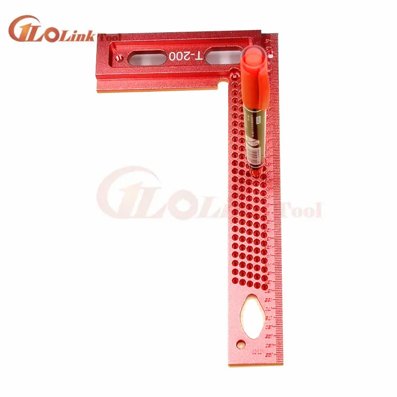 1 шт. алюминиевый сплав 90 градусов квадраты L форма прямой угол линейка Scriber Калибр плотник Деревообрабатывающие инструменты