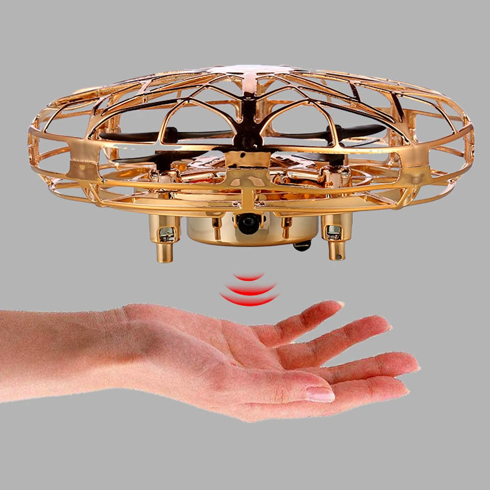 

Hand-Controlled Suspension Drone Helicopter Toy for Children Anti-collision UFO Ball Flying Aircraft RC Toys Gravity Defying