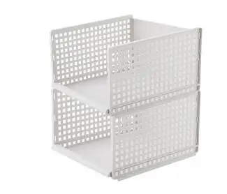 2pc-large Многоразмерный органайзер для одежды, многослойная домашняя коробка для хранения, органайзер для одежды, полка для носков, pf8315 - Цвет: 2pc-large