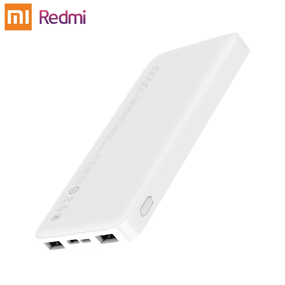 Xiaomi Redmi power Bank 20000 мАч двухсторонний 18 Вт Быстрая зарядка 10000 мАч двойной USB выход для iPhone samsung huawei