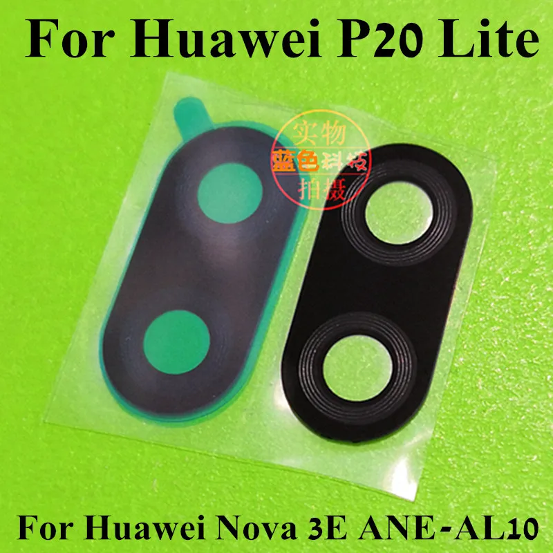 100 шт чехол для объектива камеры для huawei P20 lite Nova 3E ANE-AL10 заднее стекло для объектива Запасные части для ремонта