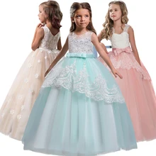Новинка; вечернее платье для девочек; Летние Детские платья для девочек; Детский костюм; элегантное платье принцессы; свадебное платье с цветочным узором для девочек