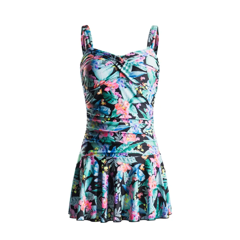Julysand Women's One-Piece Swimsuit Lady Flower Skirt BathingSuit Sexy BackLess High-end Woman Swimwear
