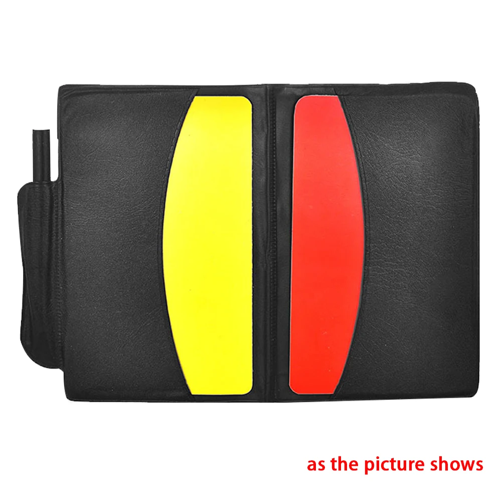 Convenient Training Accessories With Case+Pencil Red/yellow Cards Soccer Referee Portable Sport Match For Soccer Games