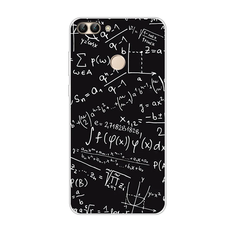 Темно-синий СПС huawei P Smart чехол для телефона задняя крышка для Funda huawei P смарт-чехлы силиконовый матовый мягкий термополиуретан для huawei P Smart Coque - Цвет: Темно-синий