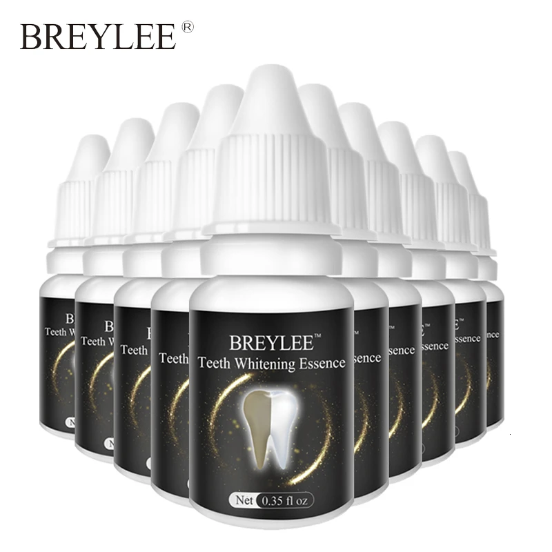 BREYLEE отбеливающая пудра с эссенцией гигиены полости рта Очищающая сыворотка удаляет пятна зубов Белый уход за зубами стоматологические