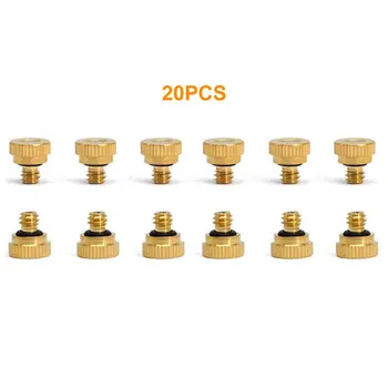 

20pcs Nursery Greenhouse Cooling System Watering Farm Patio Sprinkler Agriculture Brass Misting Nozzles Garden Tool Low Pressure