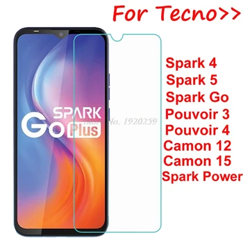 Перейти на Алиэкспресс и купить Закаленное стекло для Tecno Camon 12 15 Spark 4 5 Go Power Air Pro Защитная пленка для Tecno Pouvoir 3 4 Pro Plus Protector
