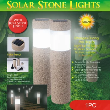 

Auto On Off LED Lamp Landscape Outdoor Lawn Solar Light Waterproof Porch Sandblasting Pathway Yard Home Patio Garden Decor Stake