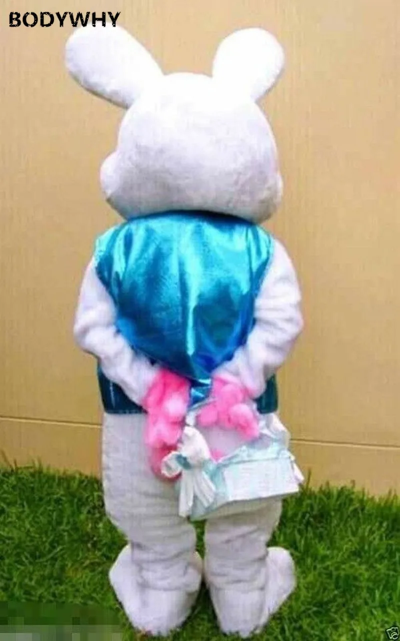 Easter Cute Mascot Costume Suits Rabbit Cartoon Fancy Dress Adults Size Birthday Cartoon Character Mascot Costume Gift
