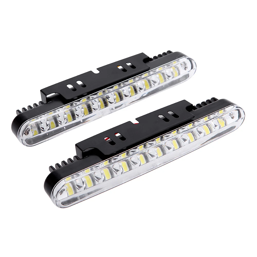 2X Luci Diurne LED 30 LED 12V Per Auto - DRL Bianco Freddo + Indicatori, Ultra Sottili - Foto 8
