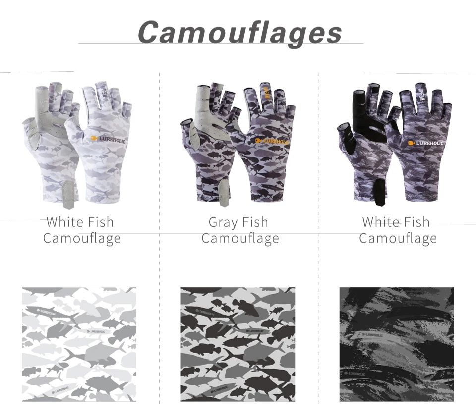 Перчатки Lureholic для рыбалки, защитные, профессиональные, не скользящие
