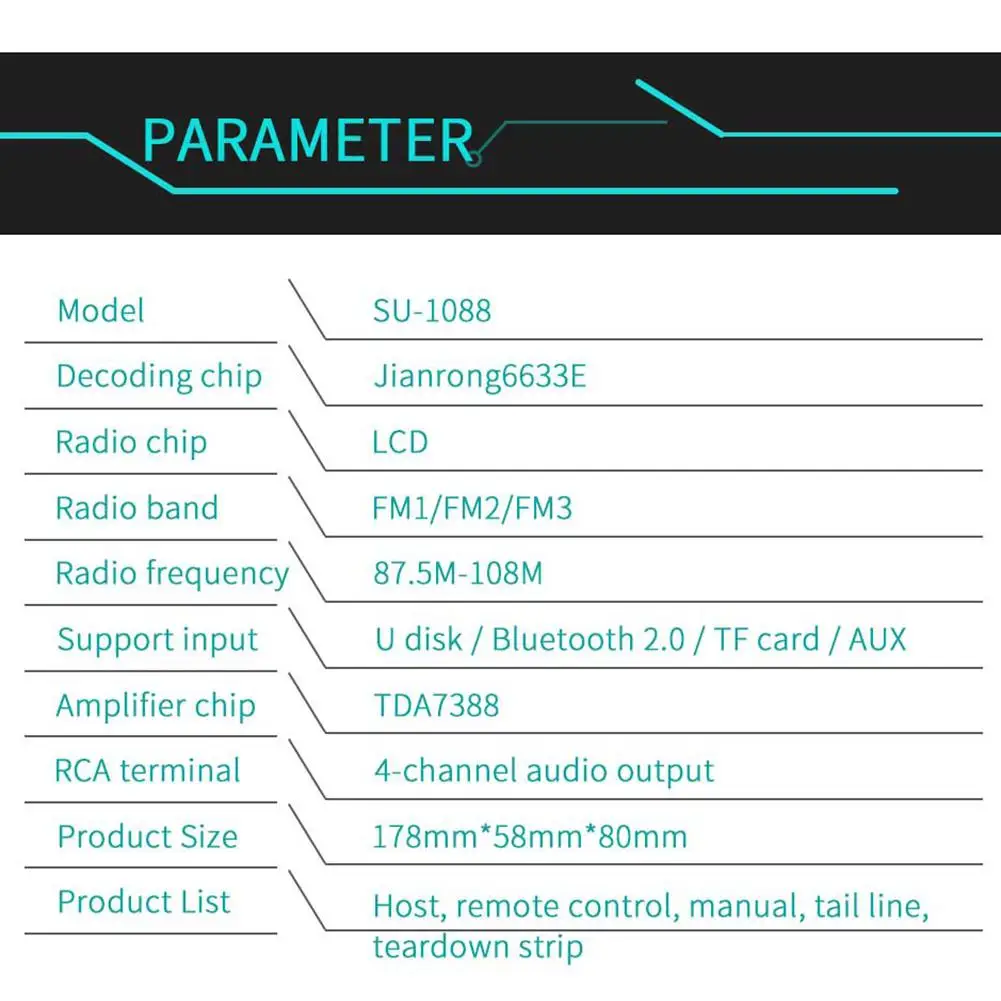 12 В Bluetooth USB/SD/AUX mp3-плеер радио Автомобильный Электронный стерео аудио одиночный FM Handsfree музыкальный автомобильный CD-плеер