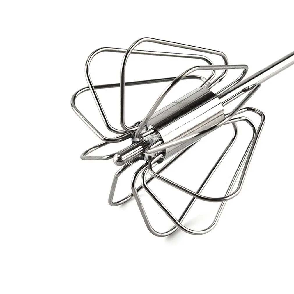 Stainless Steel Hand-pressure Rotary Semi-automatic Egg Beater Kitchen Manual Egg Beater Household Agitator