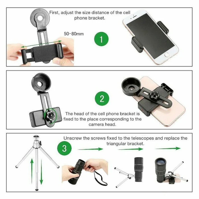 Monocular Telescope 16x52 HD Waterproof Anti-dust Shockproof Telescopes for Outdoor YE-Hot