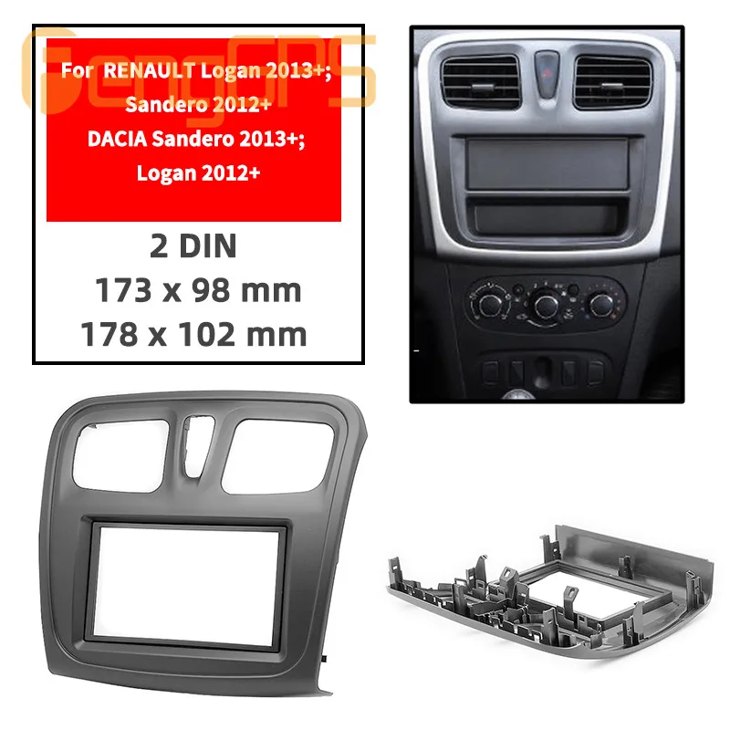 11-762 автомобильная аудио панель Рамка для RENAULT Logan/Sandero/DACIA Sandero стерео фасции Dash CD отделка установочный комплект лицевая рамка