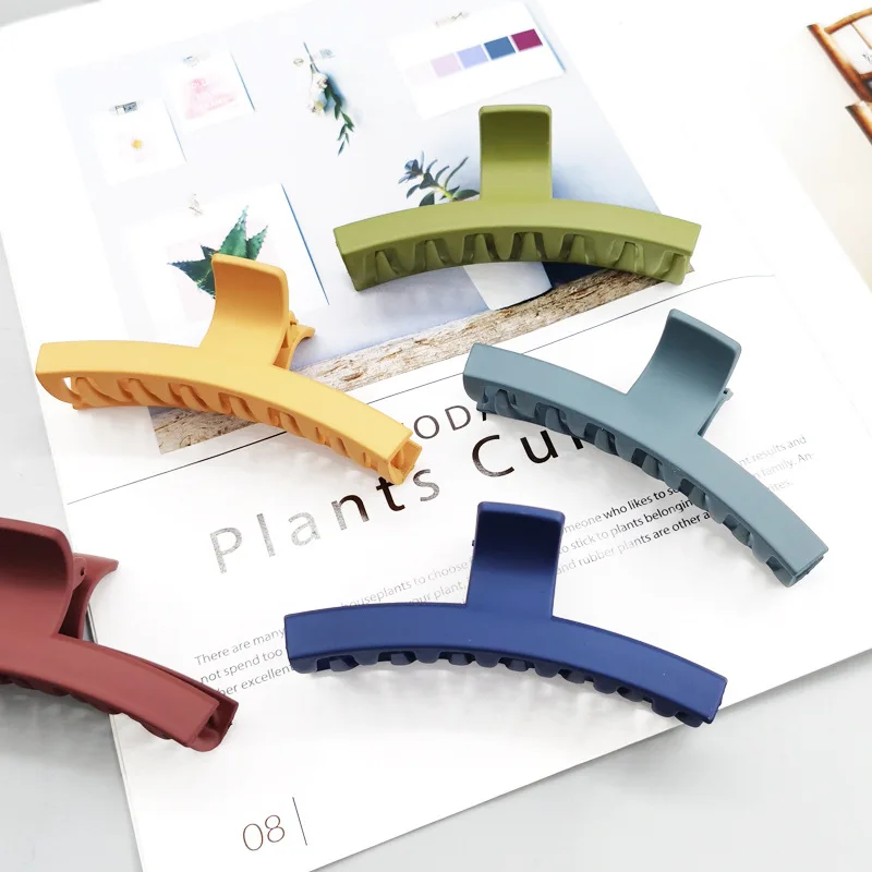 Крабы для женщин простые твердые Макрон конский хвост Грипсы большой размер