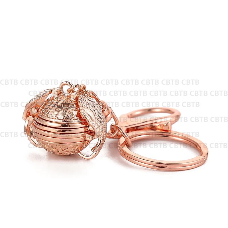 ROSE GOLD Любовь магия фото медальон клетка памяти плавающий медальон брелки Крылья Ангела флэш-бокс модный альбом коробка брелок для женщин - Цвет: ROSE GOLD