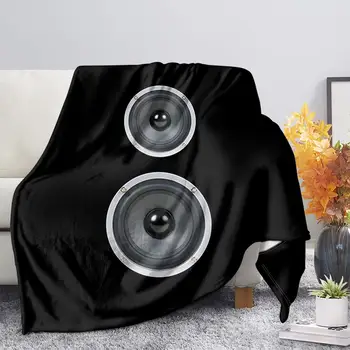 

TOADDMOS Blanket 3D Vivid Sound Black Warm Throw Blanket for Sofa Bedroom Comfort Soft Bed Winter Sheet Knee Office Nap Blanket