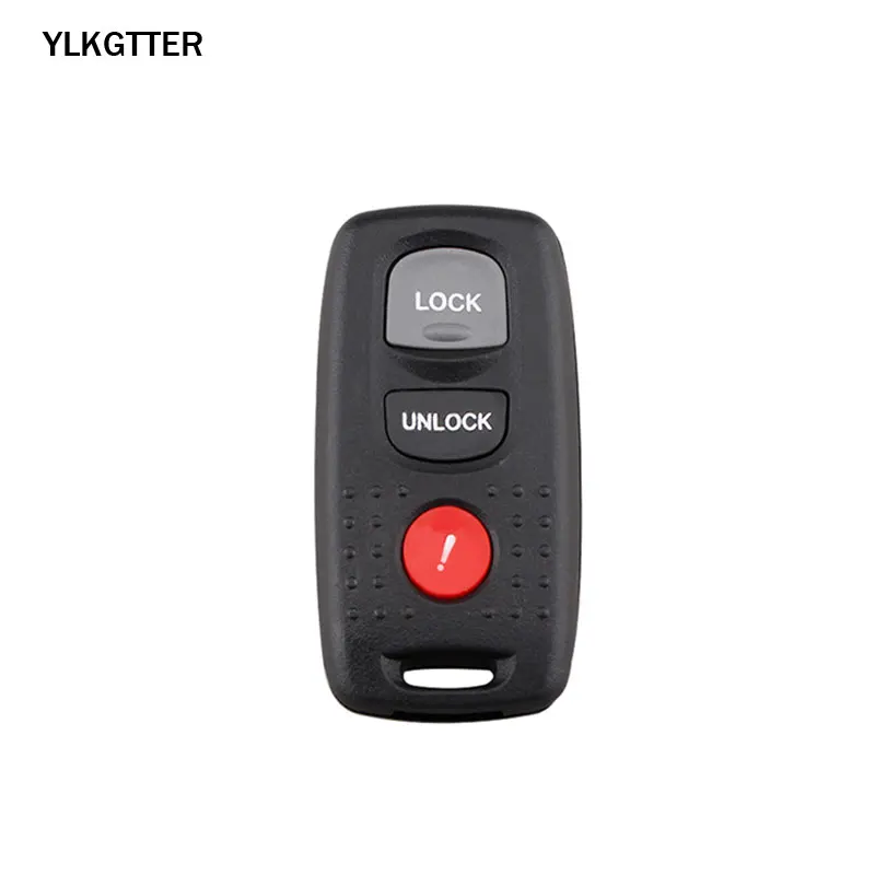 YLKGTTER 3 кнопки дистанционного ключа автомобиля для Mazda 3 2004-2008 для Mazda 6 2003-2005 с KPU41846 315Mhz бесключевого входа автомобиля дистанционного ключа - Цвет: Черный