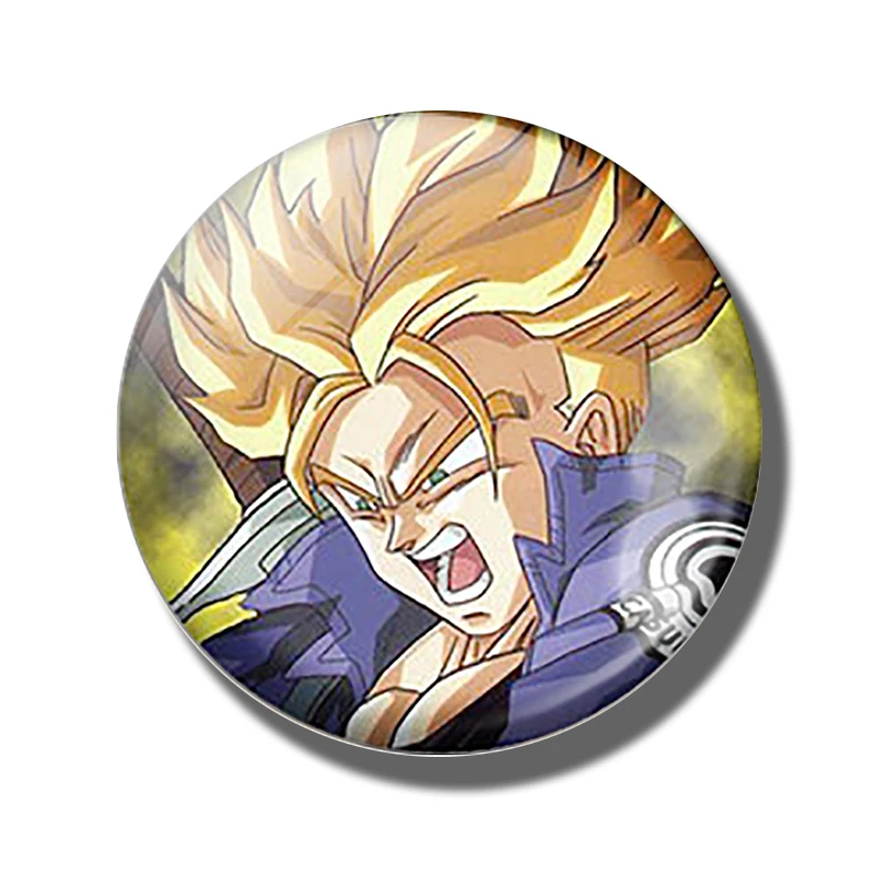 Dragon Ball магниты на холодильник для детей ручной работы 30 мм Сон Гоку какаротто стеклянный купол магнитные стикеры на холодильник украшения дома - Цвет: PACK OF 1