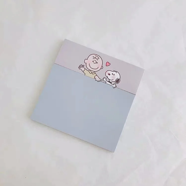 50 листов Peanuts Rogue Dog мультфильм Kawaii блокнот для заметок Sticky Note N Times стикер бумага для заметок книга для сообщений канцелярские принадлежности тетрадь офис - Цвет: 14