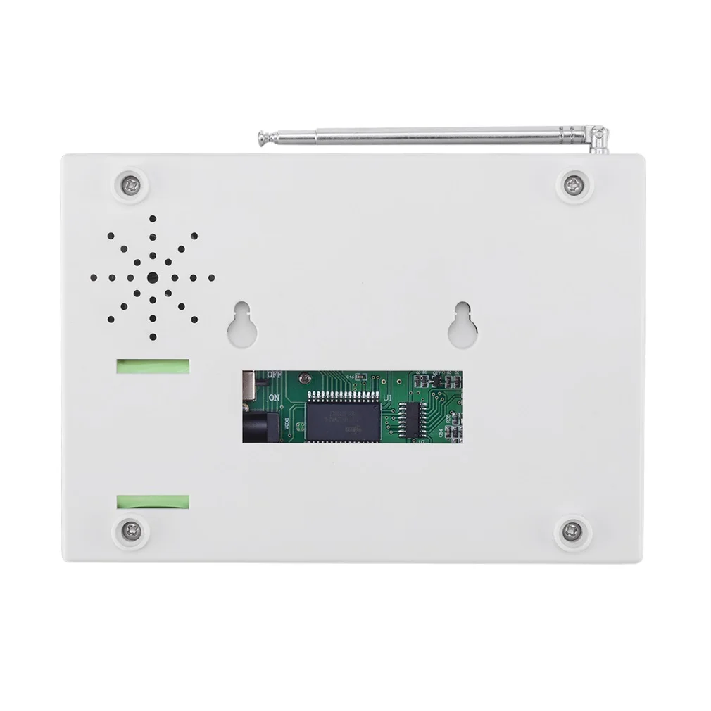 LED Intelligent Wireless Digital Home Security Alarm System Fireproof Burglarproof Emergency Help White For Home Safe