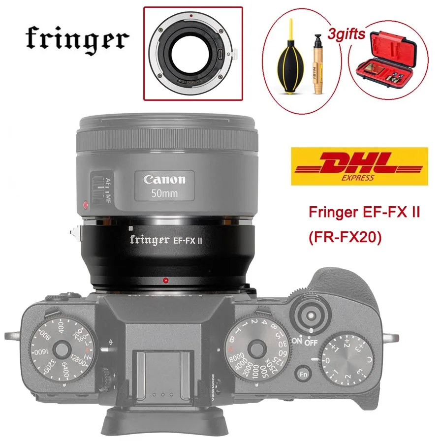 Fringer EF-FX II FR-FX20 Крепление-адаптер для объектива с автофокусом для объектива USM Canon EF Объектив Fujifilm крепление для ЖК-дисплея с подсветкой Fujifilm X-E EF-FX2 PRO X-H X-T X-PRO