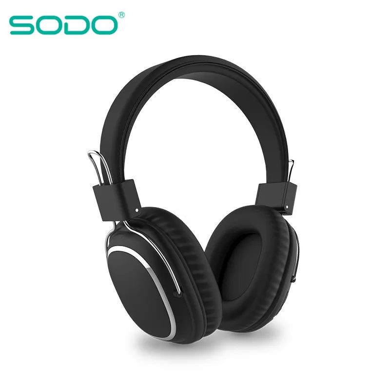Bluetooth Наушники накладные SODO беспроводные наушники складные Bluetooth 5,0 стерео гарнитура с микрофоном Поддержка TF карты fm-радио