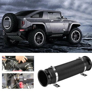 

Universal Car Intake Air Pipe 76mm 3-inch Car Booster 360 Degree Flexible Duct Tube Hose Kit Car Accessories