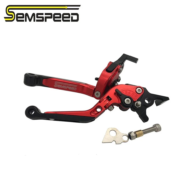 Semspeed Мотоцикл с ЧПУ алюминиевый тормозной рычаг сцепления для Yamaha NMAX 155 150 125- с логотипом