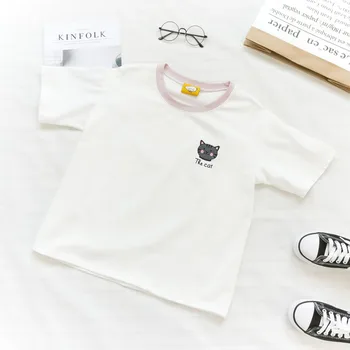 

2018 Women Tshirt Summer Print O-Neck Short Sleeve T shirt Women New cotton