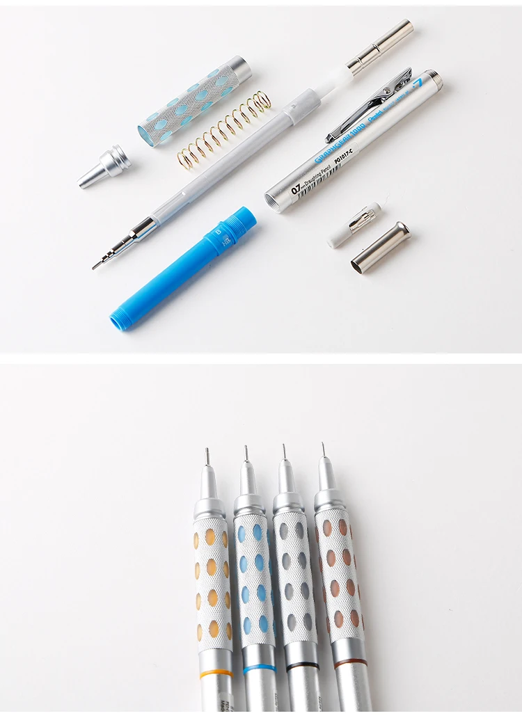 Pentel GRAPHGEAR1000 металлический автоматический карандаш 0,5 0,3 0,7 0,9 мм механический карандаш проектирование поставок