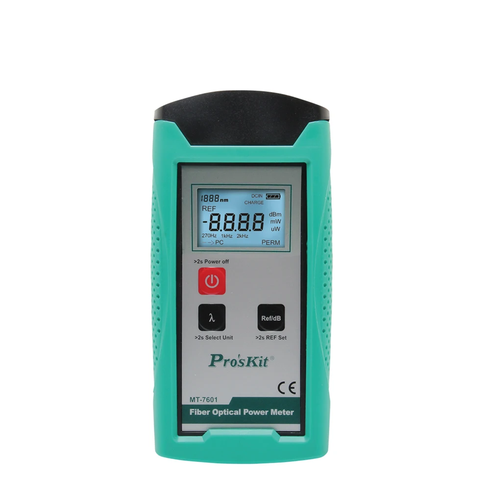 Pro'sKit MT-7601-C волоконно-оптический измеритель мощности Портативный Регулируемый Кабельный тестер сетей FC/SC/ST