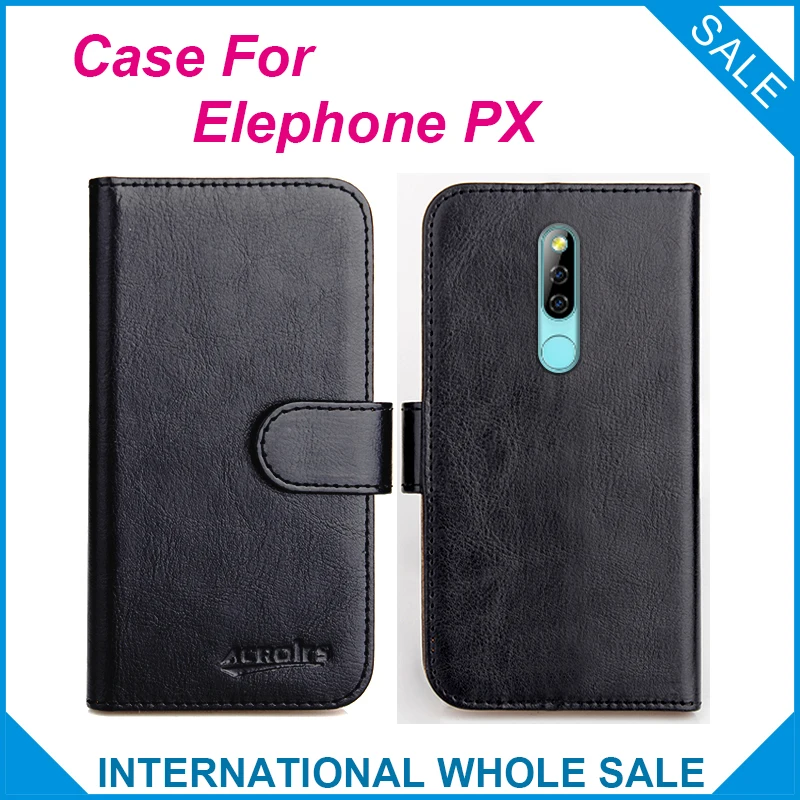 Чехол Elephone PX 6 цветов кожаный чехол-бумажник с откидной крышкой и отделениями для