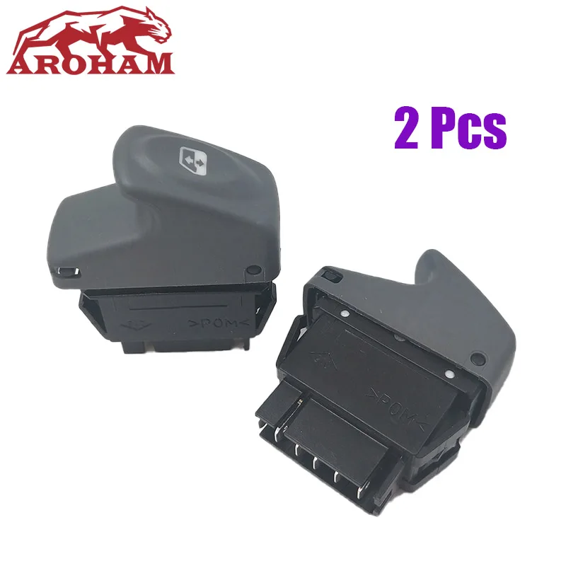 2 шт. высокое качество 7700838098 кнопка управления окном для Renault Twingo Renault Scenic Renault Megane 1996