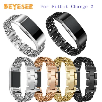 

New Alloy Watch Strap For Fitbit Charge 2 Smart Watch Band Bracelet Adjustable Replacement For Fitbit Charge 2 Smart Watch Band