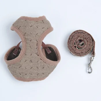 

Cute Dog Harness Leash Set for Small Dogs Fashion Mesh Vest Dog Harnesses Pet Leading Rope for Pug Chihuahua Pets Accessories