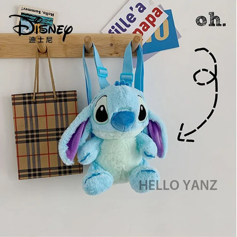 Плюшевый Рюкзак Disney милая игрушка Ститч школьная сумка для девочек и мальчиков