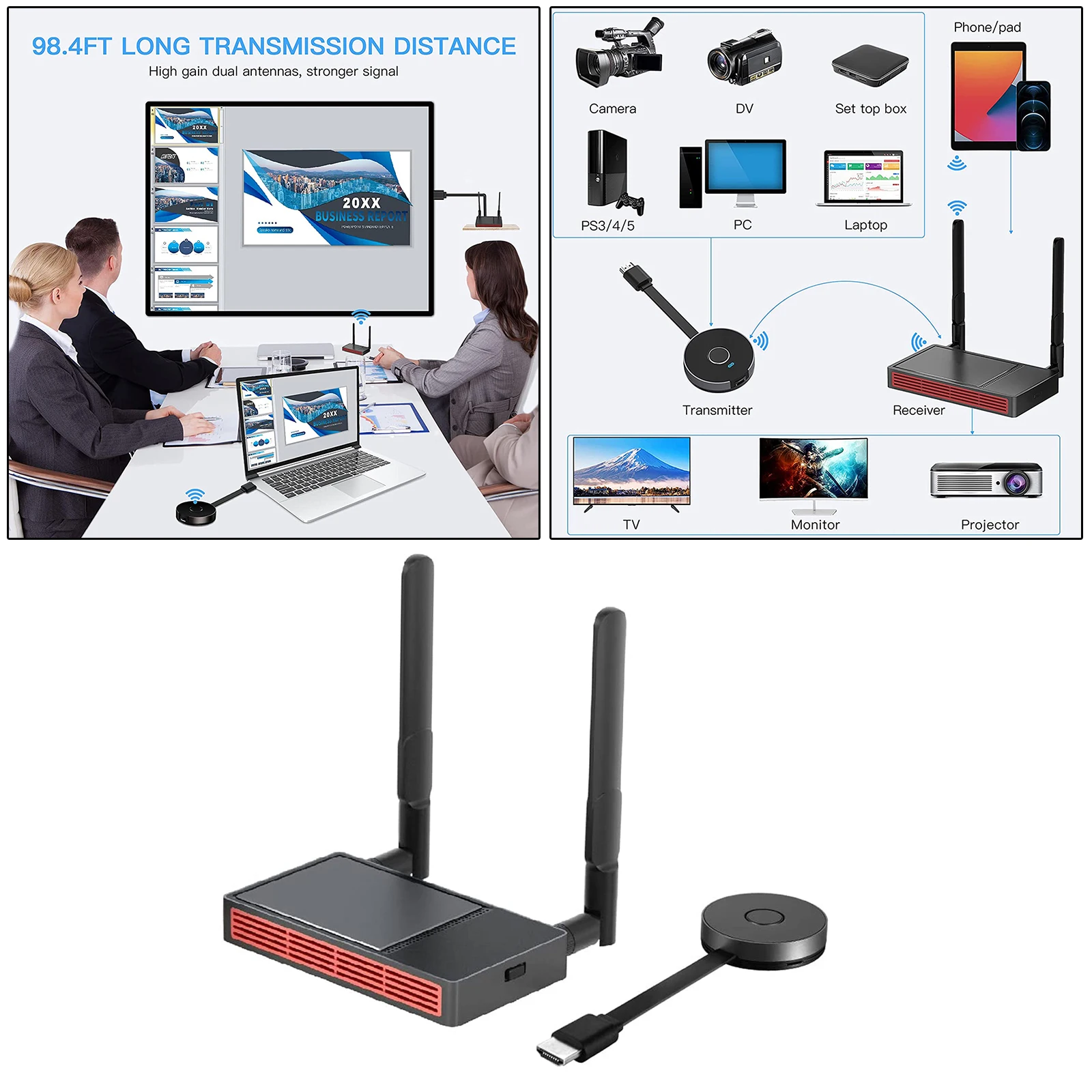 販売情報 ワイヤレス送信機キット 4k ディスプレイ ドングル ミラーリング画面 大画面へのアクセス ラップトップ Pc 電話用のプラグアンドプレイ ブランドの通販 買取 Siaptech Com