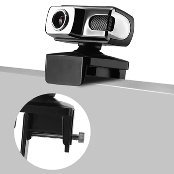 

1280x720P PC Webcam with Microphone USB Driver-free Web Camera for Laptop Computer Built-in noise reduction mic