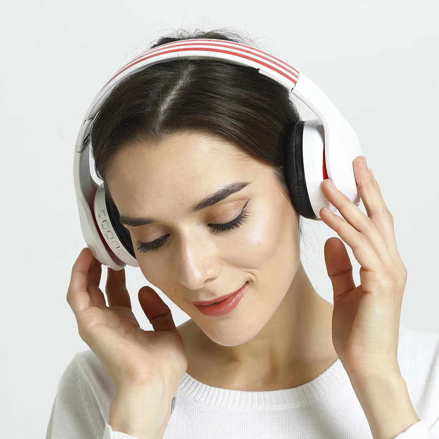 Новые портативные беспроводные наушники Bluetooth стерео Складная гарнитура аудио Mp3 регулируемые наушники с микрофоном для музыки